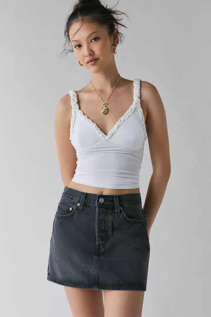 Saia Jeans Levi’s Icon Mini Feminina Cintura Média
