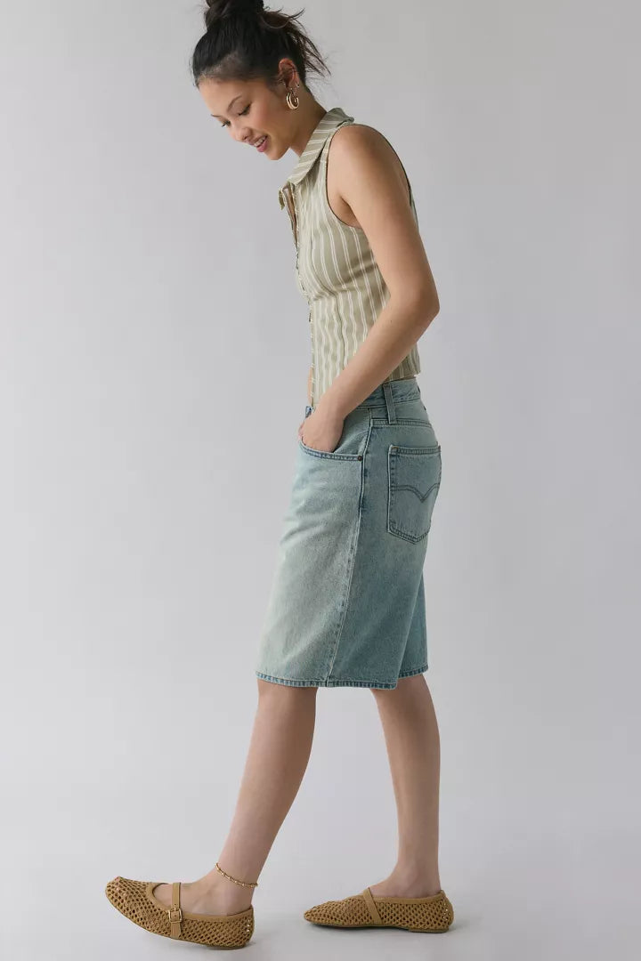 Bermuda Jeans Levi’s Baggy Dad Jort Feminina