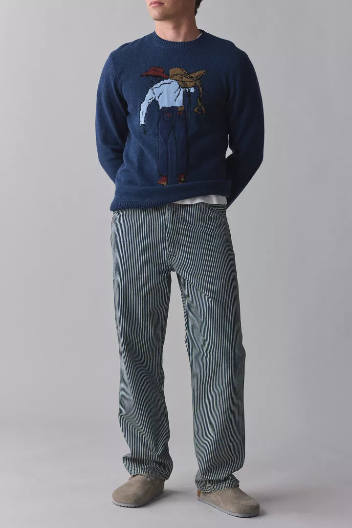 Calça Jeans Levi’s 568 Loose Carpenter Listrada