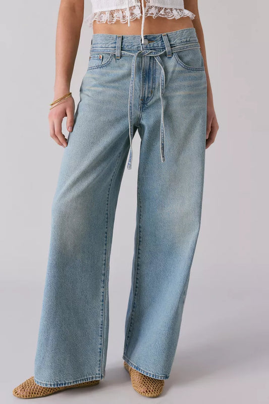 Calça Jeans Levi’s XL Straight Tie Waist Feminina
