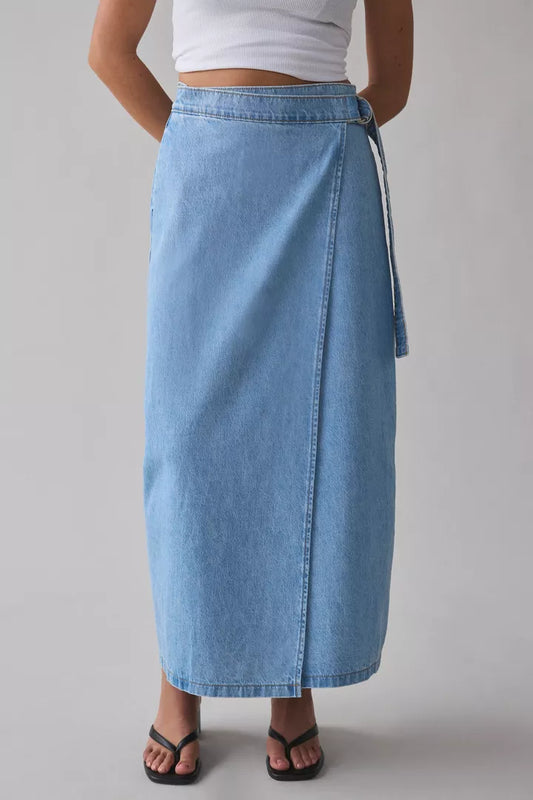 Saia Jeans Levi’s Column Wrap Midi Feminina