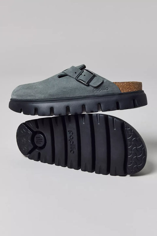 Tamanco Birkenstock Boston Chunky em Camurça Feminino