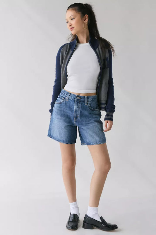 Bermuda Jeans Levi’s High-Rise Baggy Feminina