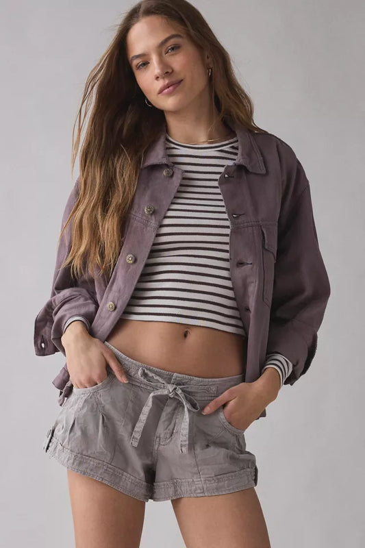 Velvet Bailey Cotton Twill Utility Micro Short