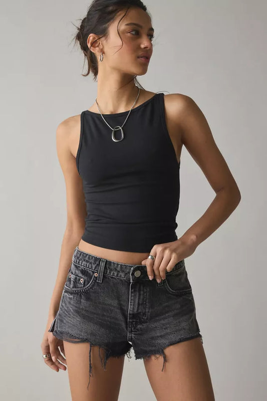Velvet Georgie Denim Cutoff Short