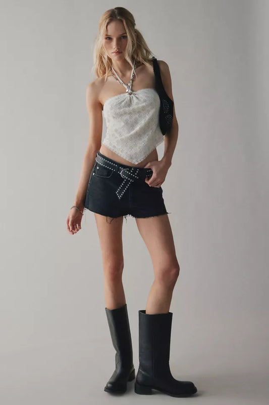 Velvet Oscar Cutoff Denim Micro Short